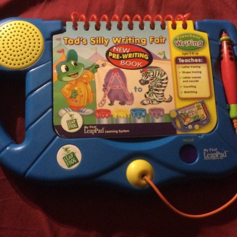 My First LeapPad Blue Learning System with Tad’s Silly Writing Fair Book